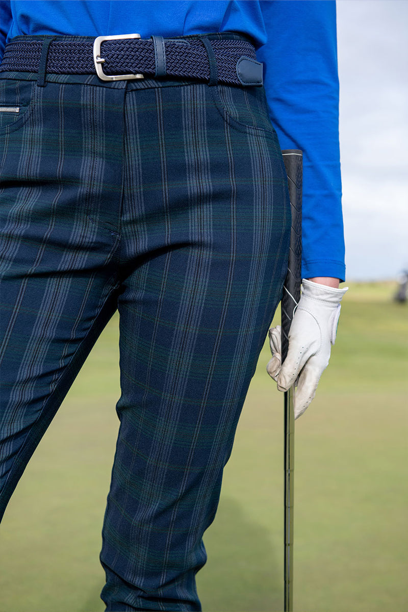 Buy The Susan Stretch Pant Tartan $189 - Main Image