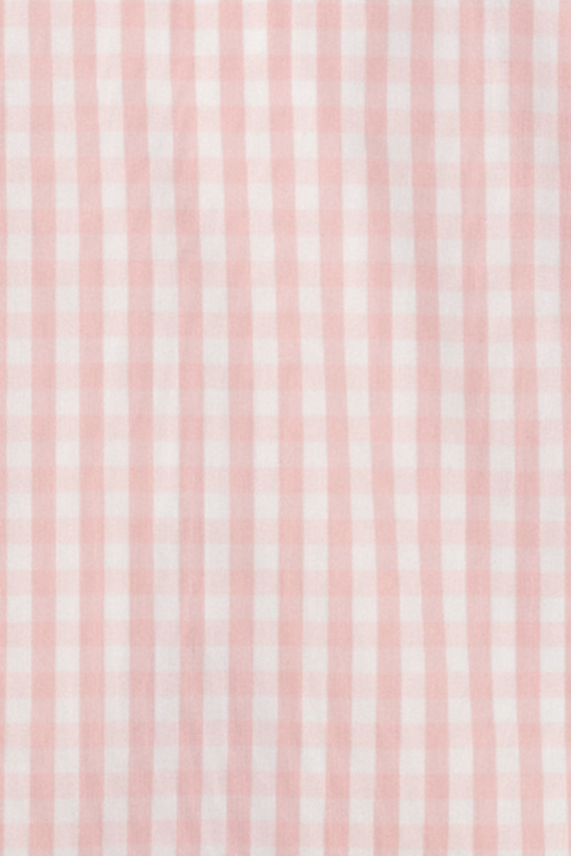 pink and white medium size gingham