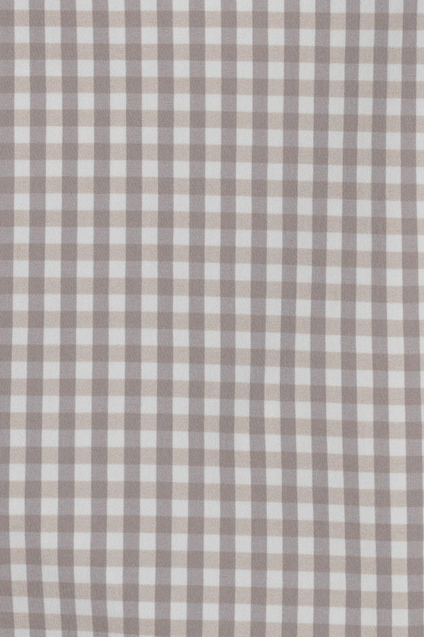 stone and white medium sized gingham