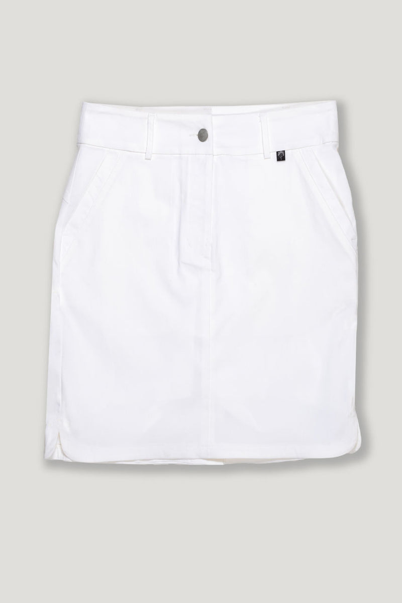 womens white stretch golf skort
