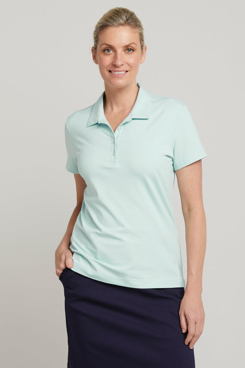 womens mint golf polo shirt