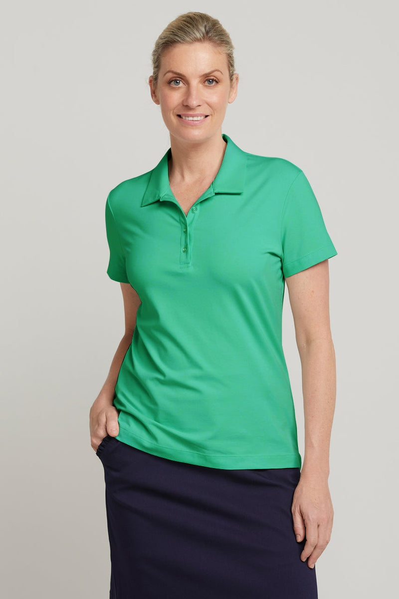 womens shamrock green golf polo shirt