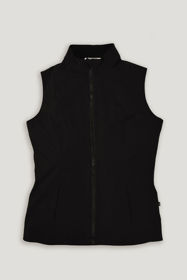 womens black golf vest