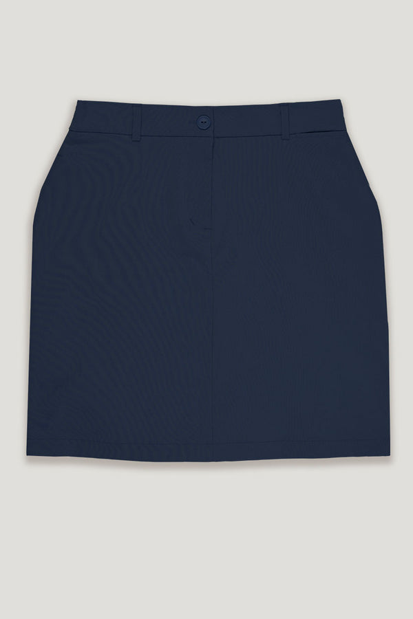 womens navy straight golf skirt
